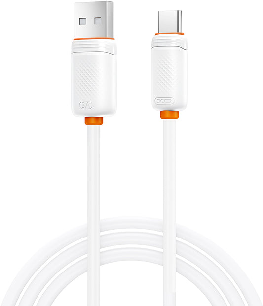 USB-A til USB-C data- og opladningskabel XO Design NB302, 18W, 1m, hvid