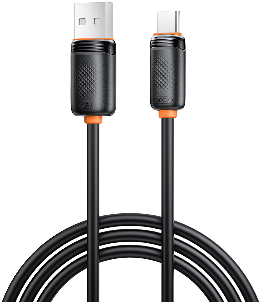 USB-A til USB-C data- og opladningskabel XO Design NB302, 18W, 1m, Sort