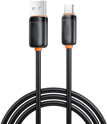 USB-A til USB-C data- og opladningskabel XO Design NB302, 18W, 1m, Sort