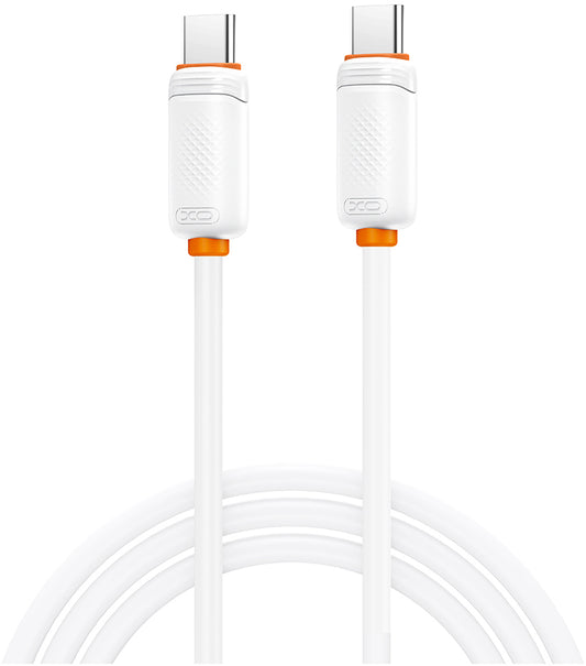 USB-C Data- og Opladningskabel - USB-C XO Design NB-Q302B, 60W, 1m, Hvid