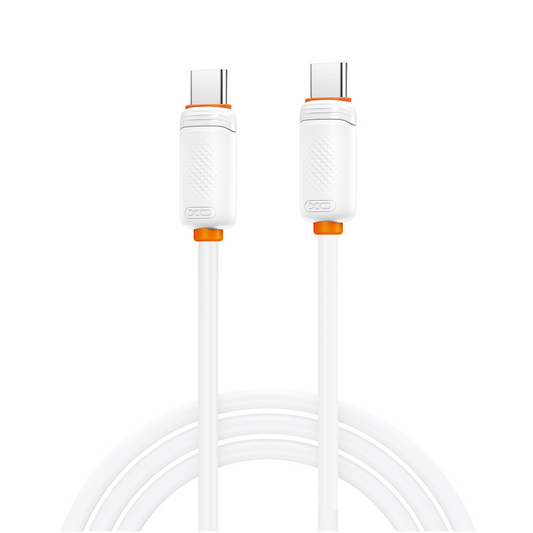 USB-C Data- og Opladningskabel - USB-C XO Design NB-Q298, 240W, 1m, Hvid