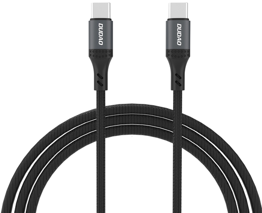 USB-C Data- og Opladningskabel - USB-C Dudao L3CC, 60W, 1,2m, Sort