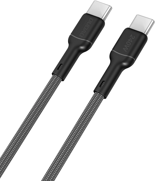 USB-C Data- og Opladningskabel - USB-C Dudao L9C Max, 240W, 2m, Sort