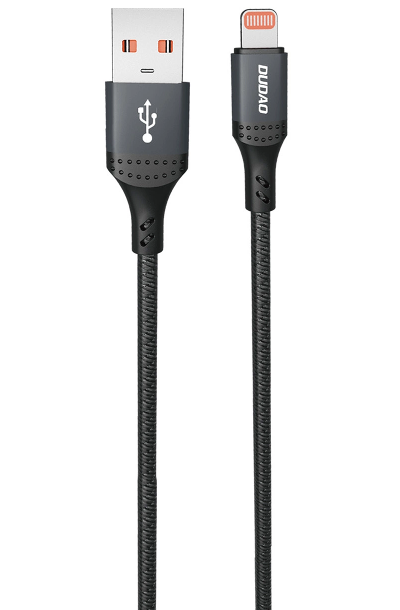 USB-A til Lightning data- og opladningskabel Dudao L3SL, 30W, 1,2m, sort