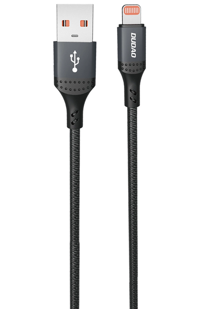 USB-A til Lightning data- og opladningskabel Dudao L3SL, 30W, 1,2m, sort