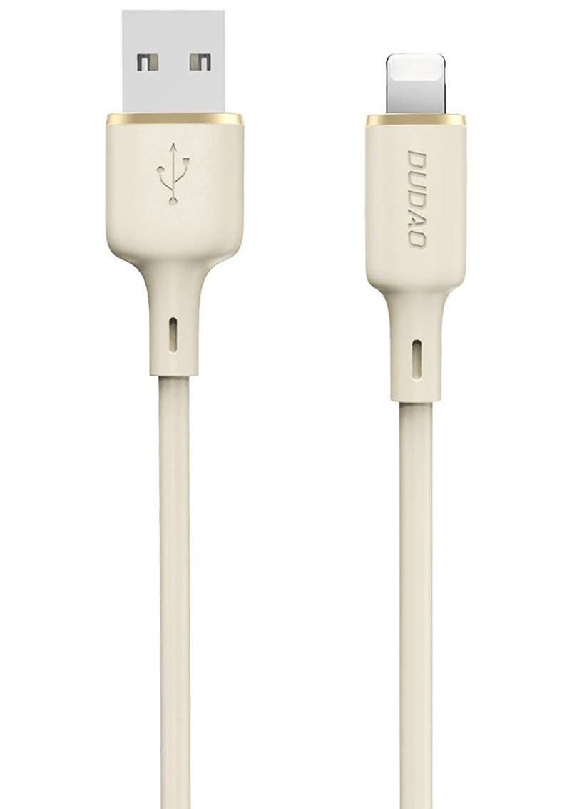 USB-A til Lightning data- og opladningskabel Dudao L7SL, 18W, 1m, Beige