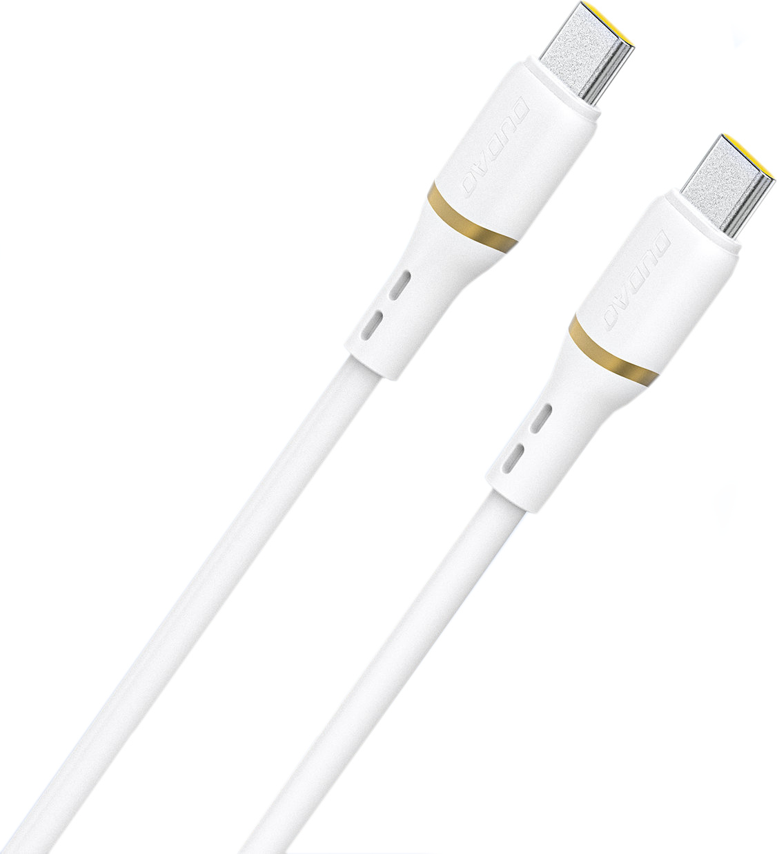 USB-C Data- og Opladningskabel - USB-C Dudao L25C, 30W, 1m, Hvid