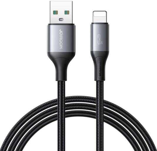 USB-A til Lightning data- og opladningskabel Joyroom S-A28 Flash, 18W, 1m, sort