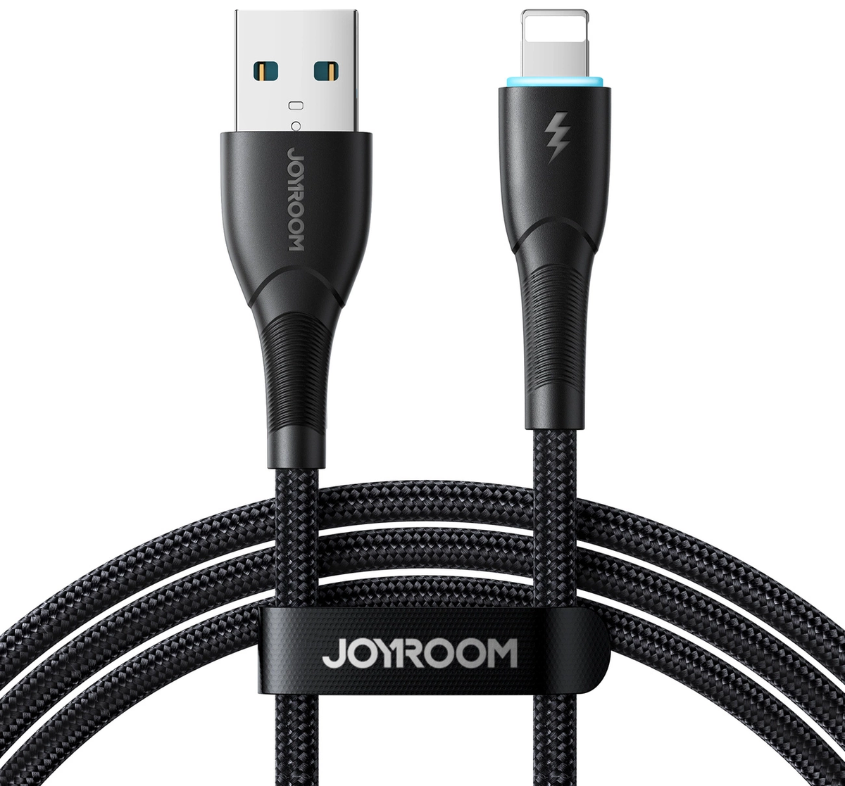 Joyroom SA32-AL3 USB-A til Lightning data- og opladningskabel, 18 W, 1 m, sort