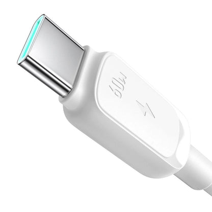 USB-C Data- og Opladningskabel - USB-C Joyroom S-A14, 60W, 1.2m, Hvid