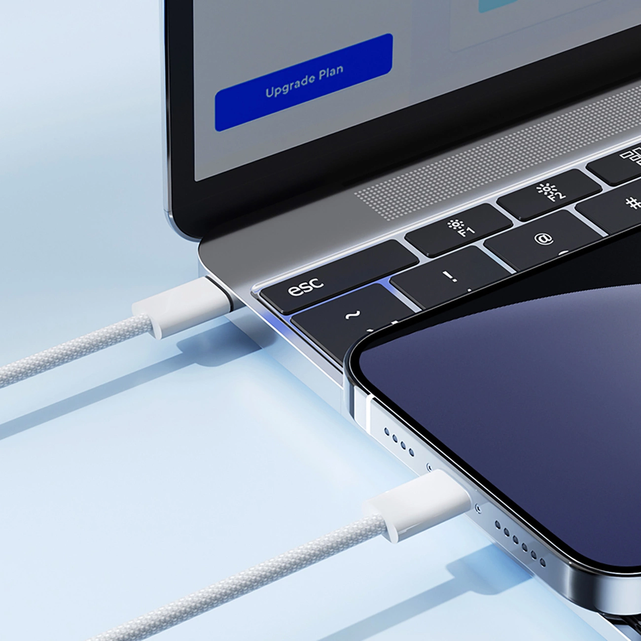 Data- og opladningskabel USB-C - Lightning Joyroom S-A45, 30W, 1m, Hvid