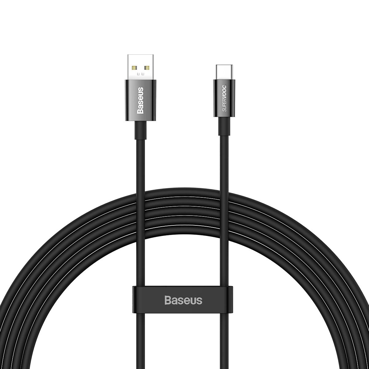 Data- og opladningskabel USB-A - USB-C Baseus Superior Series, 65W, 2m, Sort CAYS001001