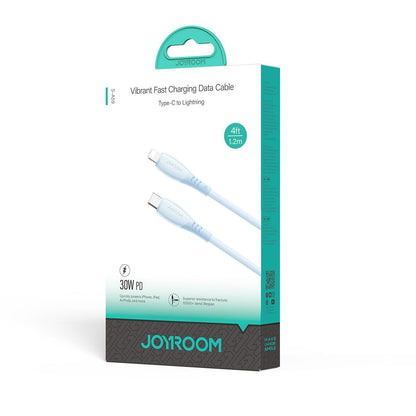 Data- og opladningskabel USB-C - Lightning Joyroom S-A59 Vibrant, 30W, 1.2m, Blå