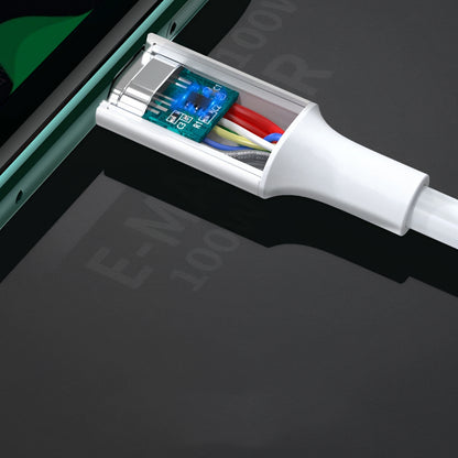 USB-C Data- og Opladningskabel - USB-C UGREEN US300, 100W, 2m, Hvid