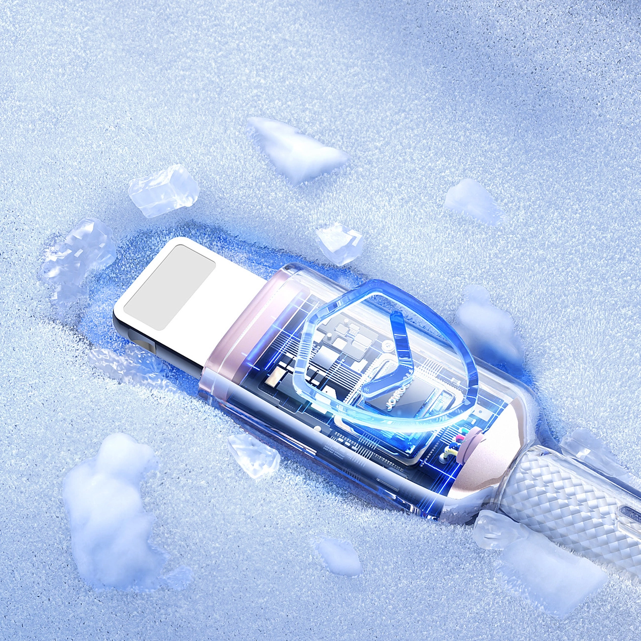 USB-A til Lightning data- og opladningskabel Joyroom S-A42, 18W, 1,2m, hvid