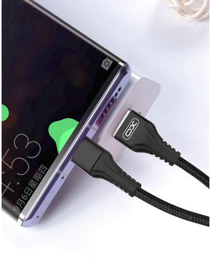 Data- og opladningskabel USB-A - microUSB XO Design NB118, 18W, 1m, Rød