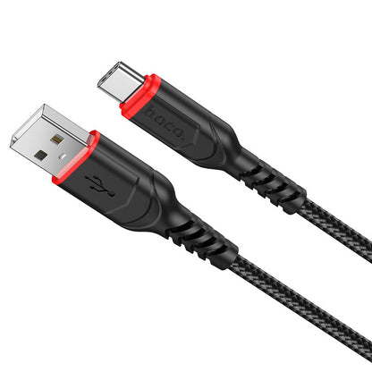 Data- og opladningskabel USB-A - USB-C HOCO X59 Victory, 18W, 1m, Sort