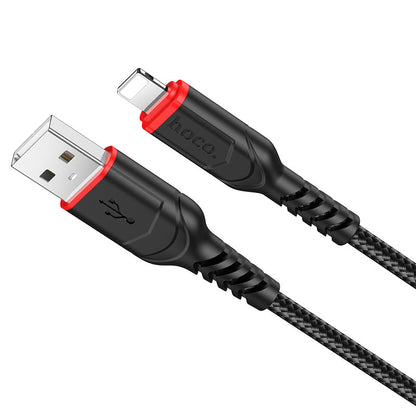 Data- og opladningskabel USB-A - Lightning HOCO X59 Victory, 18W, 1m, Sort