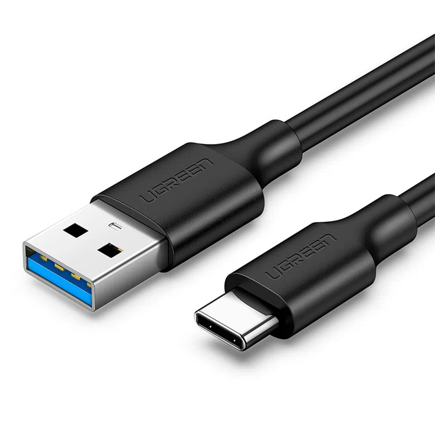 USB-A - USB-C UGREEN US184 data- og opladningskabel, 18W, 1m, Sort
