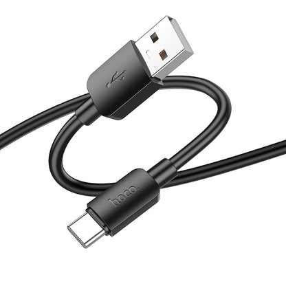 USB-A to USB-C Data and Charging Cable HOCO X96, 27W, 1m, Black