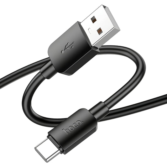 Data- og opladningskabel USB-A - USB-C HOCO X96, 27W, 0,25m, Sort