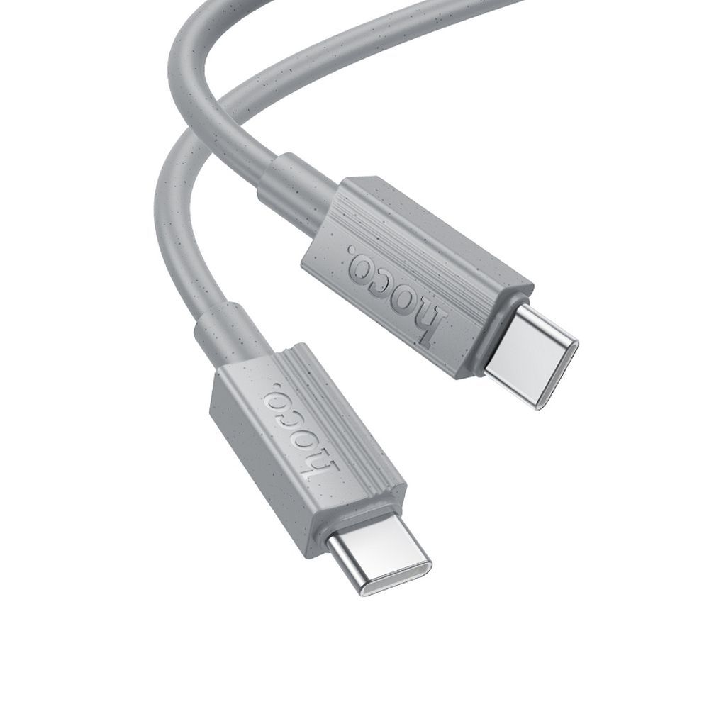 Data- og opladningskabel USB-C - USB-C HOCO X107, 60W, 1m, Grå