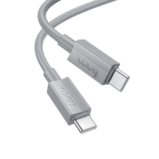 Data- og opladningskabel USB-C - USB-C HOCO X107, 60W, 1m, Grå