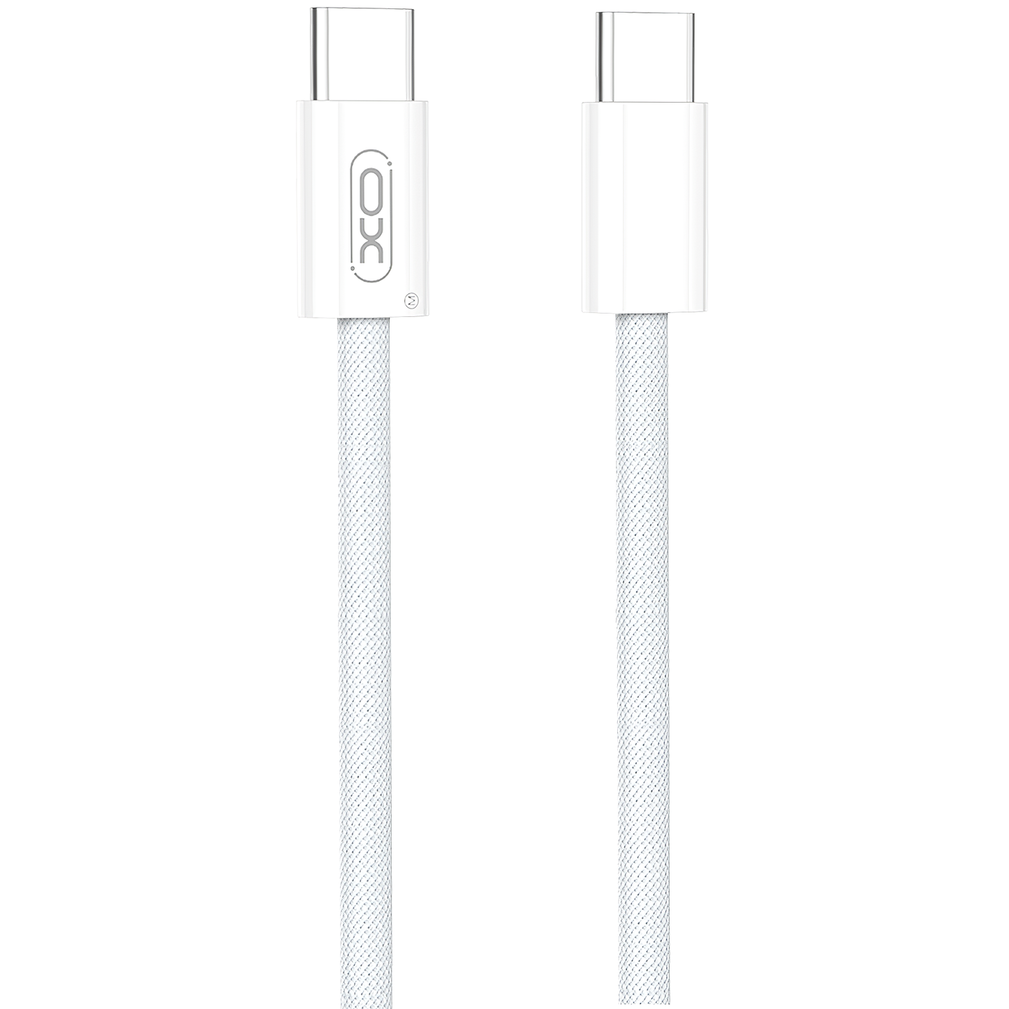 Data- og opladningskabel USB-C - USB-C XO Design NB-Q260A, 60W, 1m, Hvid