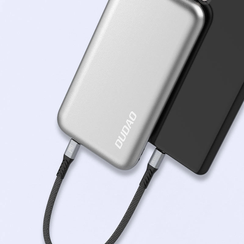 Data- og opladningskabel USB-C - USB-C Dudao L10C, 100W, 0.23m, Sort