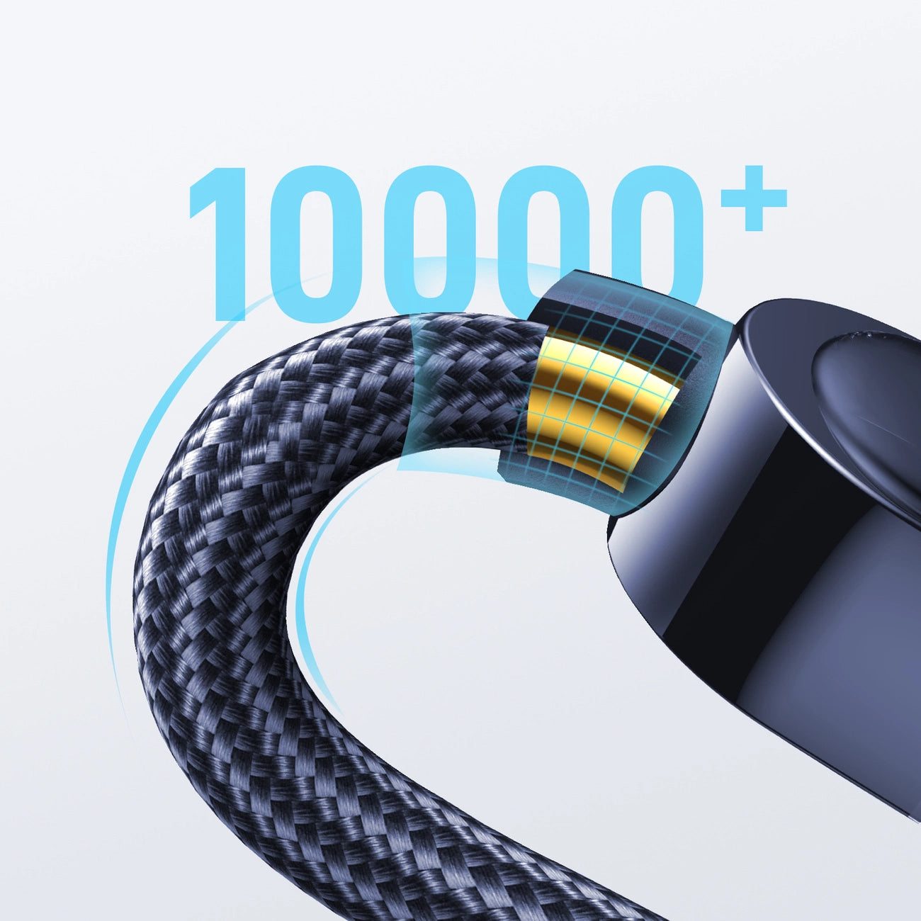 USB-C data- og opladningskabel - USB-C Joyroom A4 Display, 100W, 1,2m, Blå