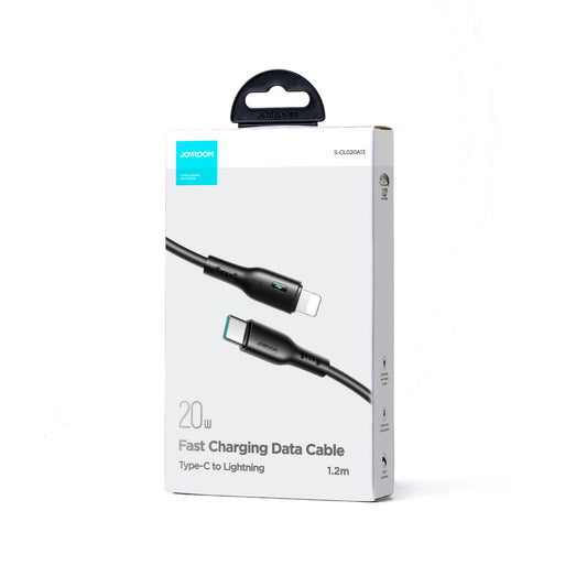 USB-C - Lightning Joyroom A13 data- og opladningskabel, 20W, 1,2m, Sort