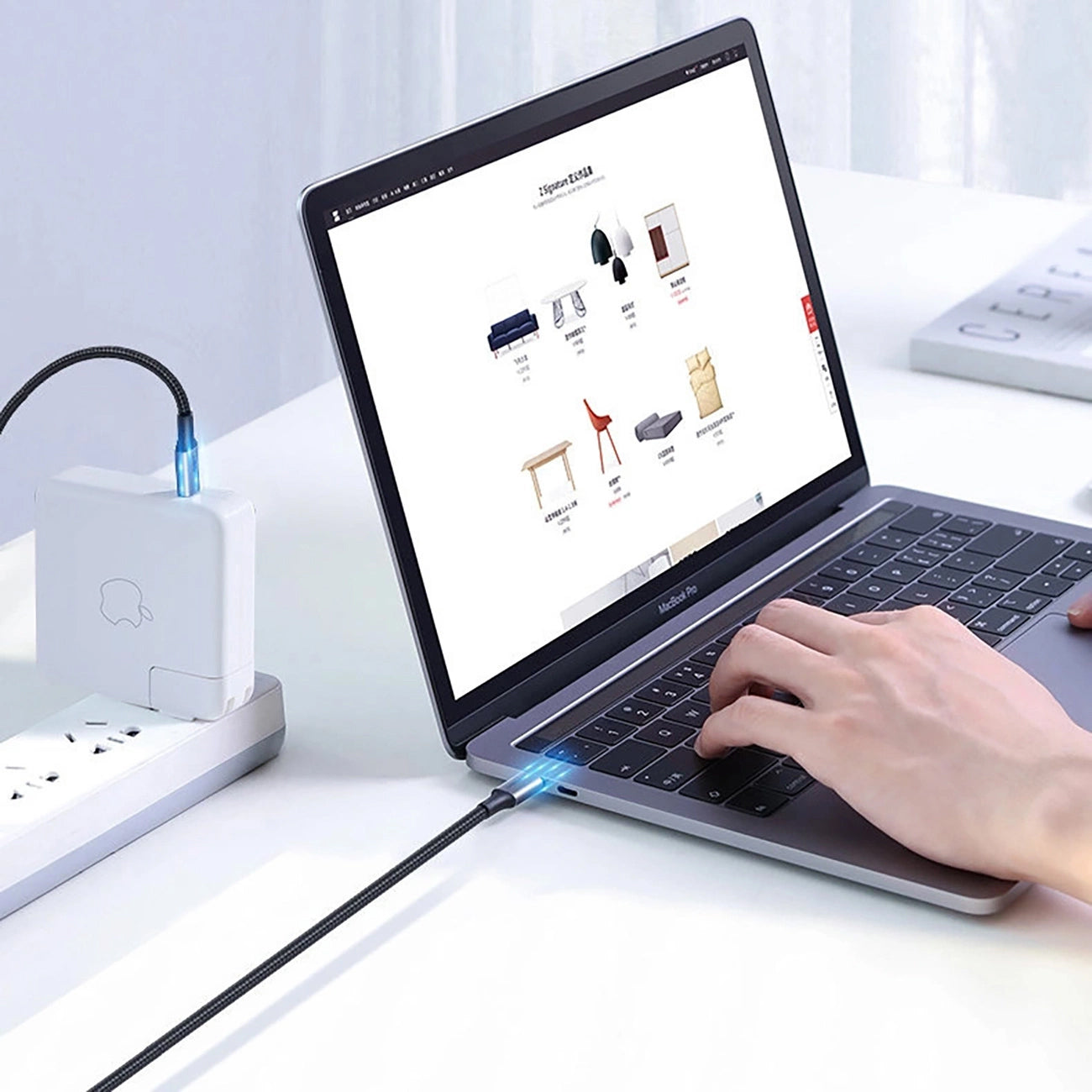 USB-C Data- og Opladningskabel UGREEN US316, 100W, 1.5m, Grå
