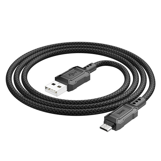 Data- og opladningskabel USB-A - microUSB HOCO Leader X94, 18W, 1m, Sort
