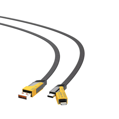 Data- og opladningskabel USB-A / USB-C - Lightning / USB-C XO Design NB283, 60W, 1m, Grå