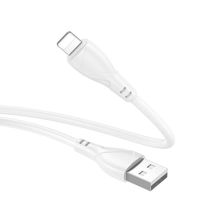 Data- og opladningskabel USB-A - Lightning Borofone BX121 Energy, 18W, 1m, Hvid