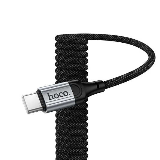 USB-C data- og opladningskabel - USB-C HOCO X121, 60W, 1.5m, Sort