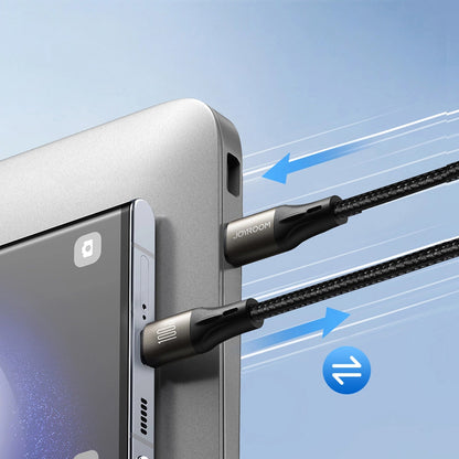 USB-C Data- og Opladningskabel - USB-C Joyroom S-A25 Light-Speed, 100W, 1.2m, Sort