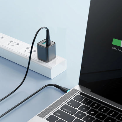 USB-C data- og opladningskabel - USB-C Joyroom S-A32, 60W, 1m, Sort
