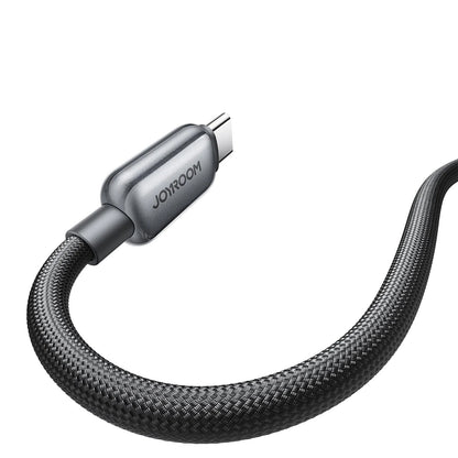 USB-C data- og opladningskabel - USB-C Joyroom S-A55 StarFlight Display, 100W, 1.2m, Sort