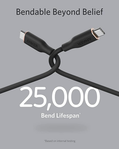 USB-C Data and Charging Cable - USB-C Anker PowerLine III, 100W, 0.9m, Black A8552H11