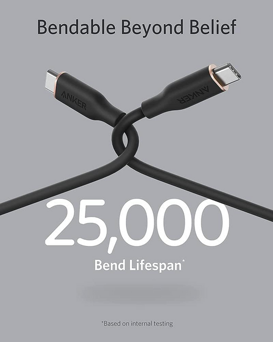 USB-C Data- og Opladningskabel - USB-C Anker PowerLine III, 100W, 0.9m, Sort A8552H11