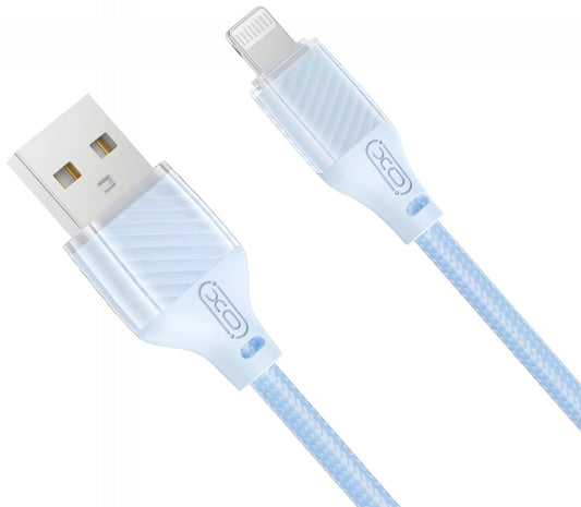 Data- og opladningskabel USB-A - Lightning XO Design NB291, 18W, 1m, Blå