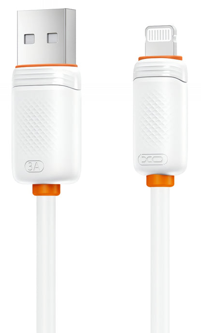 Data- og opladningskabel USB-A - Lightning XO Design NB302, 18W, 1m, Hvid