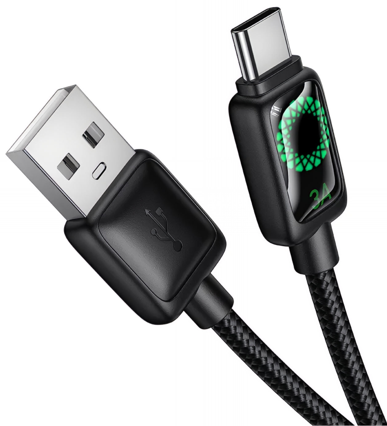 Data- og opladningskabel USB-A - USB-C HOCO U146, 36W, 1.2m, Sort