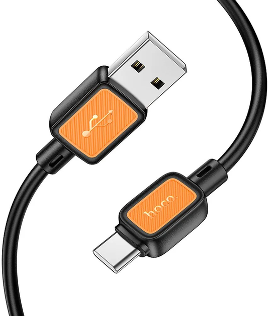 Data- og opladningskabel USB-A - USB-C HOCO X108, 18W, 1m, Sort