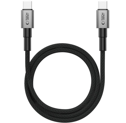 USB-C data- og opladningskabel - USB-C Tech-Protect Ultraboost DNA MagTwist, 100W, 1m, Grå