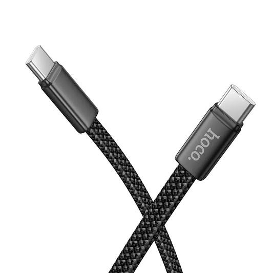 USB-C Data- og Opladningskabel - USB-C HOCO X125, 60W, 1m, Sort