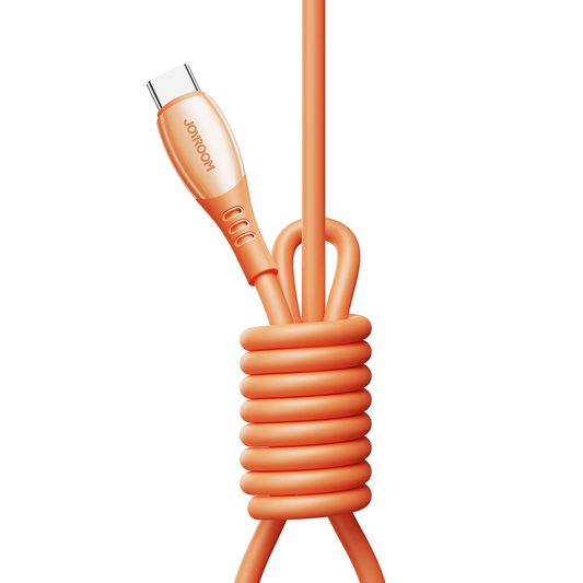 Data- og opladningskabel USB-C - USB-C Joyroom S-A59 Vibrant, 60W, 1.2m, Orange