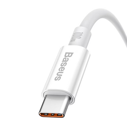 Data- og opladningskabel USB-A - USB-C Baseus Superior Series, 100W, 1m, Hvid P10320102214-01