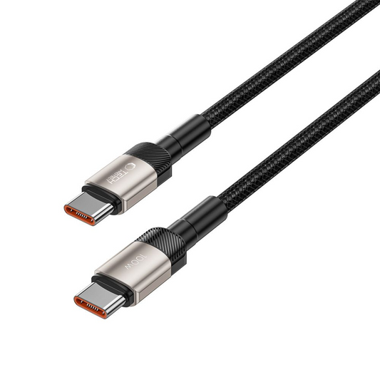 USB-C Data- og Opladningskabel - USB-C Tech-Protect Ultraboost EVO, 100W, 1m, Sølv